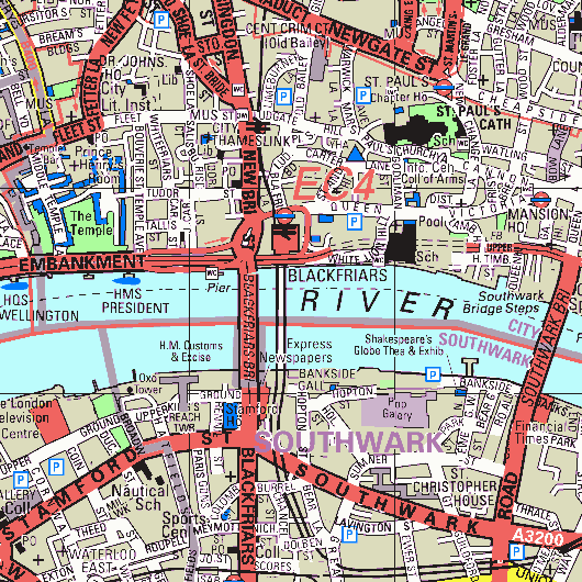 Map of the area