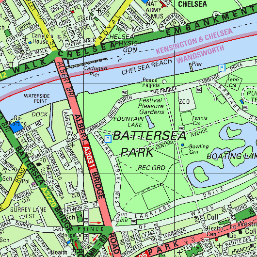 Map of the area